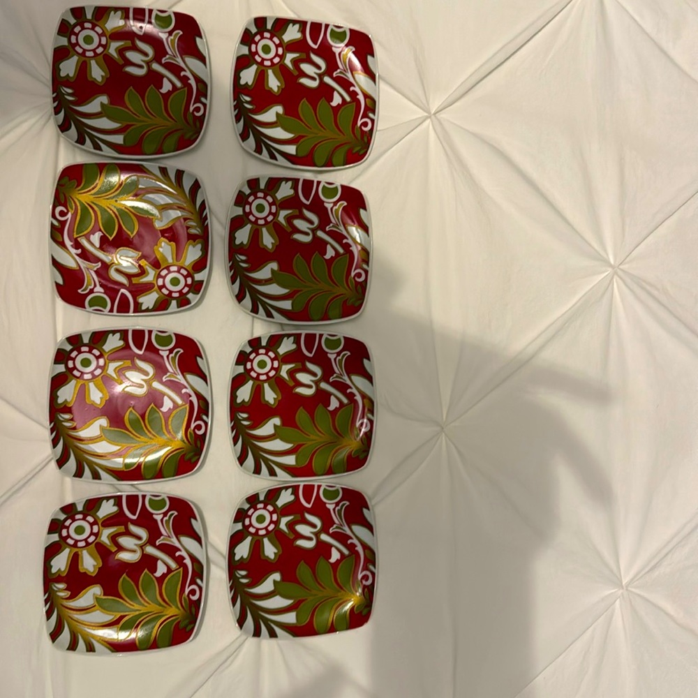 Tommy Bahama Appetizer Plates, Set of 8